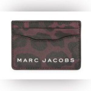 🖤MARC JACOBS🖤Burgundy & Black Animal-Print PVC Card Case/NWOT